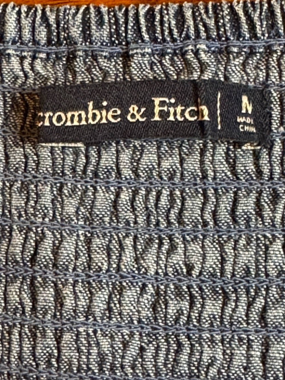 Abercrombie & Fitch Denim Belted Corset Jean Dress in Chambray - Picture 6 of 10